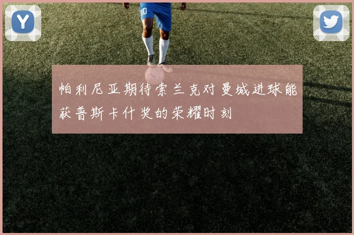 帕利尼亚期待索兰克对曼城进球能获普斯卡什奖的荣耀时刻